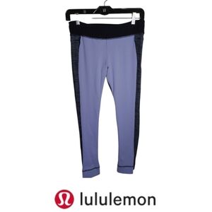 Lululemon Purple And Grey Yoga Leggings